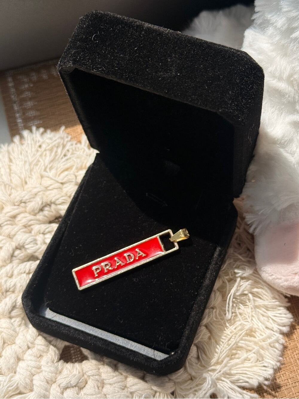 💎Charm ONLY logo PRADA Upcycled